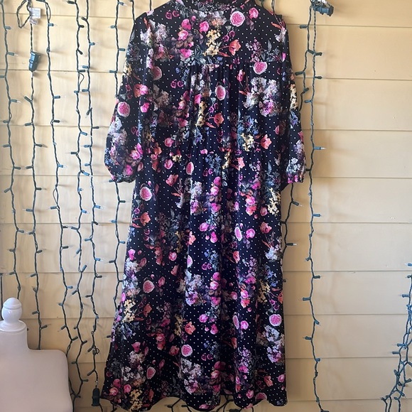 Multi print Tea Length Studio dress from torrid - Picture 5 of 5